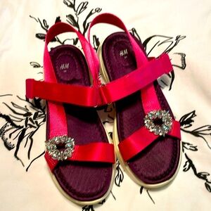 H&M sneaker style sandals with Velcro straps